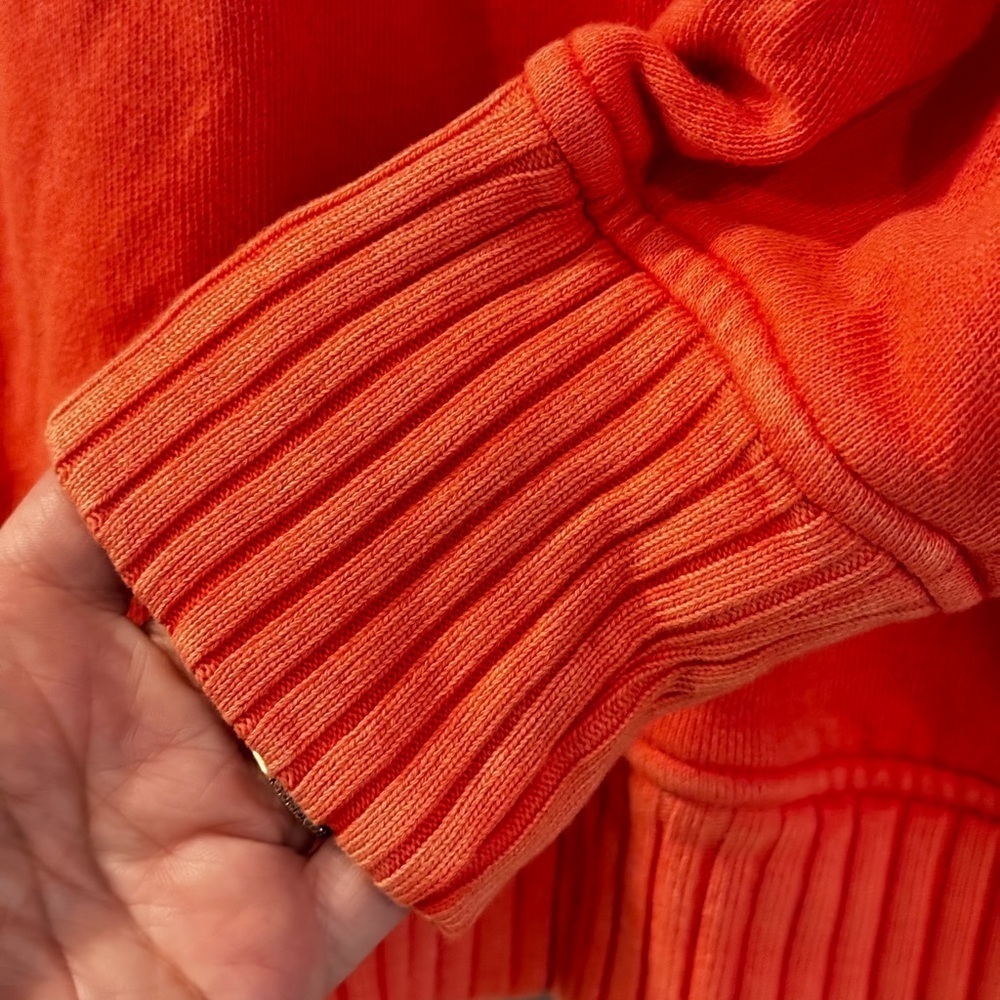 AERIE DOWN-TO-EARTH HENLEY HOODIE Washed Tangerine size XS - Picture 12 of 17